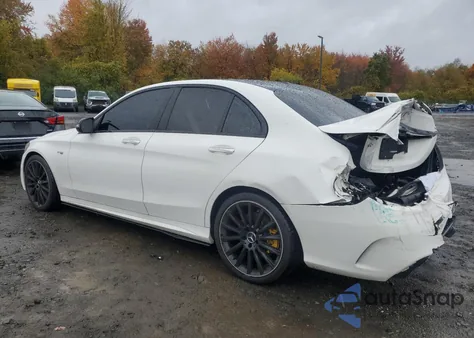 2019 Mercedes-Benz C 43 Amg z USA, uszkodzony, nr VIN 55SWF6EB3KU297449